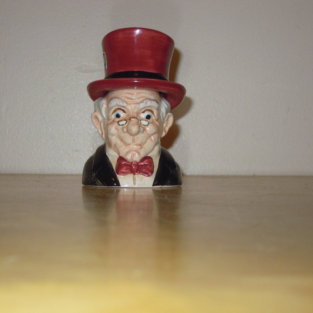 Fitz & Floyd Ebenezer Scrooge Christmas Carol Salt Pepper Shakers Vintage 1993